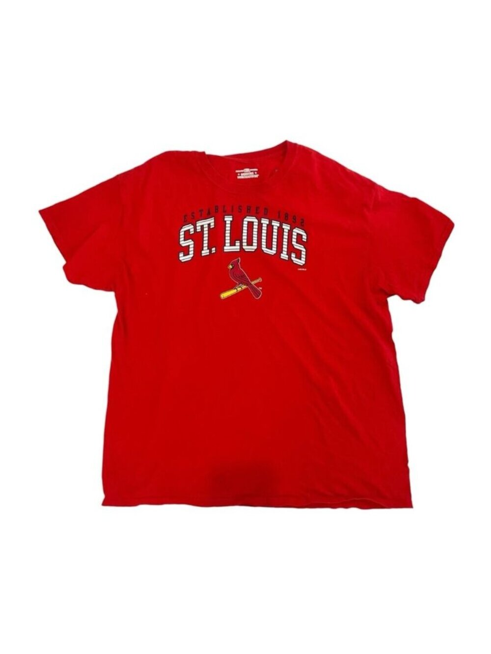 St. Louis Cardinals T Shirt Red MLB Baseball Graphic Tee Missouri Sporty Men XL